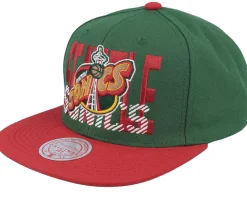 Anaheim Ducks Cross Check Black/Orange Snapback - Mitchell & Ness