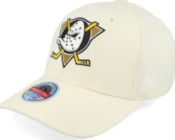 Anaheim Ducks Khaki Classic Red Khaki Adjustable - Mitchell & Ness