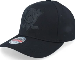 Anaheim Ducks Logo Classic Red Black/Black Adjustable - Mitchell & Ness