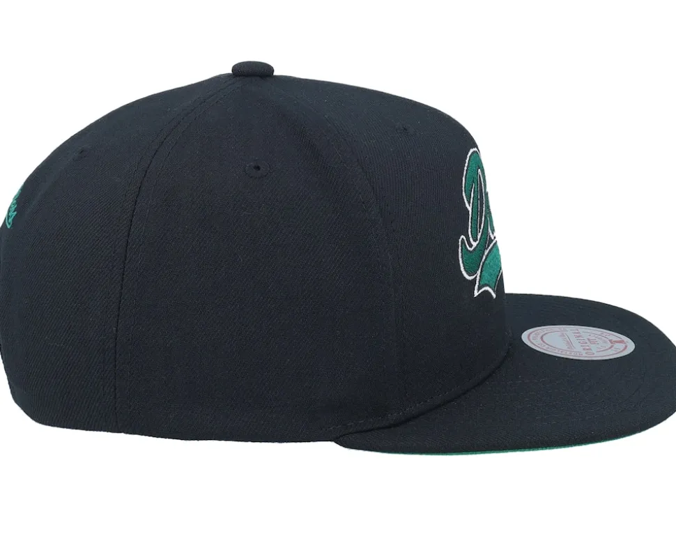 Anaheim Ducks Oversweep Vintage Black Snapback - Mitchell & Ness