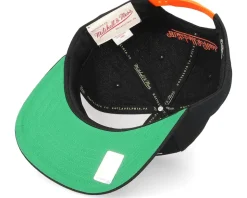 Anaheim Ducks Retro Lock Up Black Snapback - Mitchell & Ness
