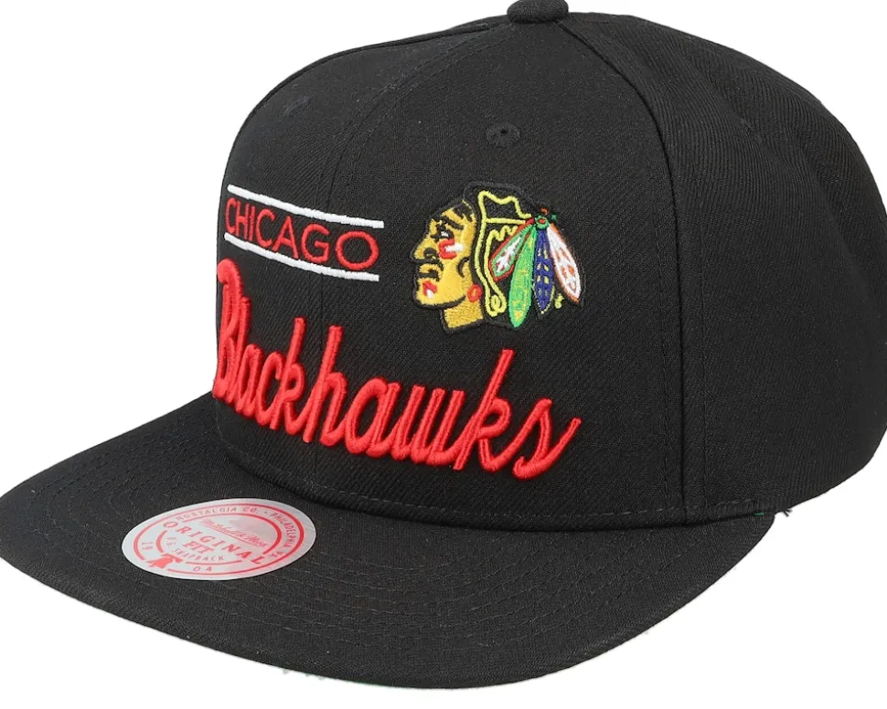 Anaheim Ducks Retro Lock Up Black Snapback - Mitchell & Ness