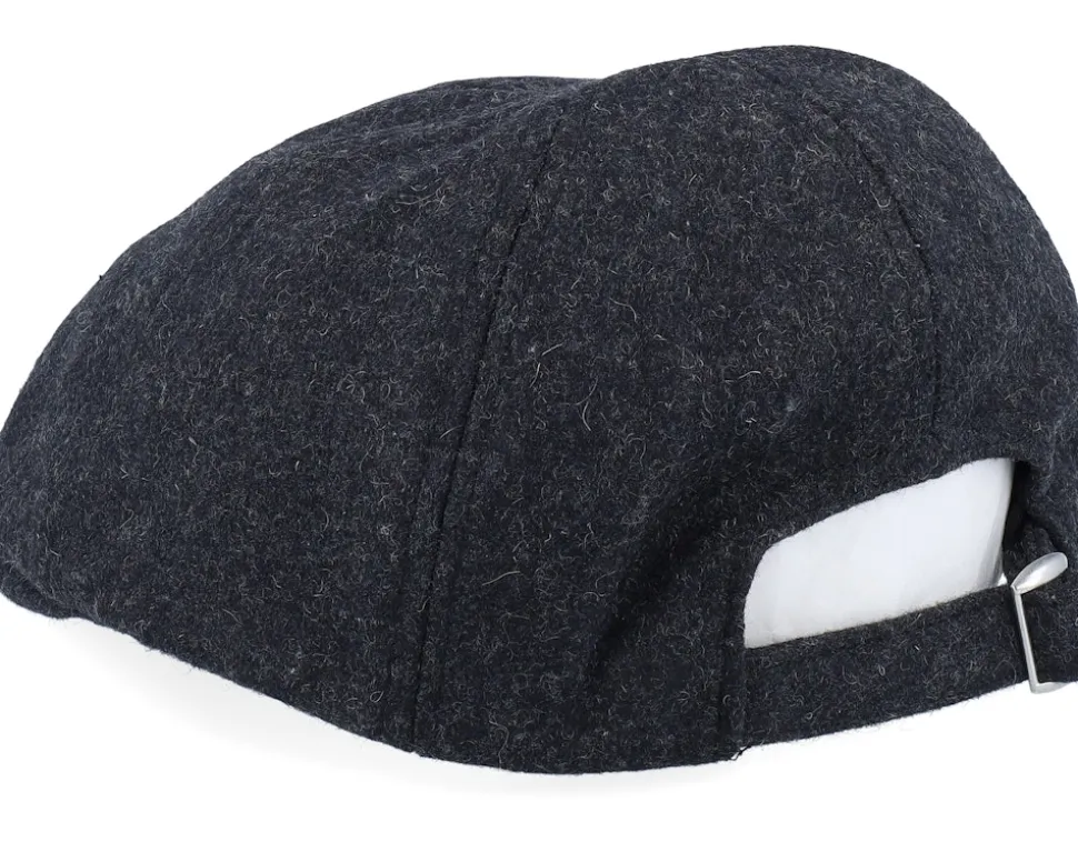 Anchor Patch Charcoal Wool Ivy Flat Cap - Jack Anchor
