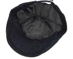 Anchor Patch Charcoal Wool Ivy Flat Cap - Jack Anchor