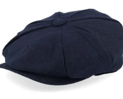 Anchor Patch Navy Bakerboy Flat Cap - Wild Spirit