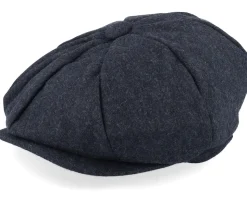 Anchor Shield Patch Charcoal Wool Bakerboy - Jack Anchor