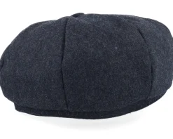 Anchor Shield Patch Charcoal Wool Bakerboy - Jack Anchor