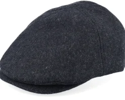 Anchor Shiled Patch Charcoal Wool Ivy Flat Cap - Jack Anchor