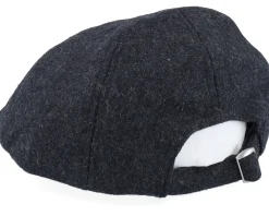 Anchor Shiled Patch Charcoal Wool Ivy Flat Cap - Jack Anchor