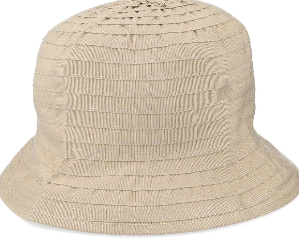 Angelica Cotton Beige Bucket - MJM Hats