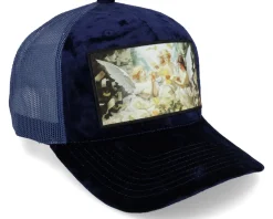 Angels & Money Velvet Navy A-frame Trucker - Calza Pennello