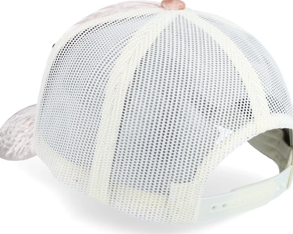 Angels & Money Velvet Peach/Ivory A-frame Trucker - Calza Pennello