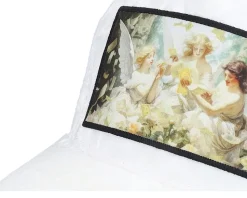 Angels & Money Velvet White/White A-frame Trucker - Calza Pennello