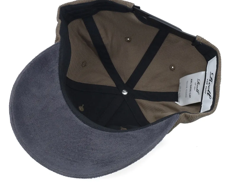 Arc Suede Cap Olive Corduroy Dad Cap - Reell