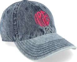 Aries Snow Washed Blue Denim Dad Cap - Delulu