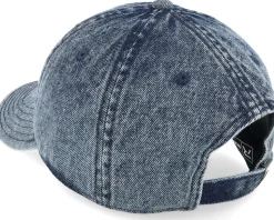 Aries Snow Washed Blue Denim Dad Cap - Delulu