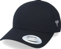 Aries Sodiac Sign Black Curved Adjustable - Astrology