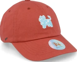 Arla Logo Eco Wash Rose Red Dad Cap - Hatstore