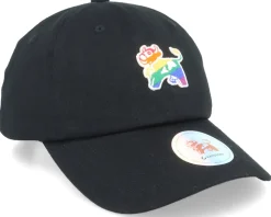 Arla Rainbow Cow Logo Black Dad Cap - Hatstore