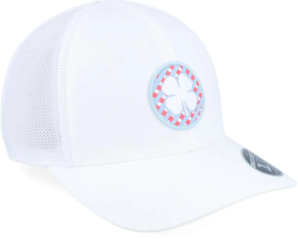 Arlo White W White Mesh W Patch Trucker - Black Clover