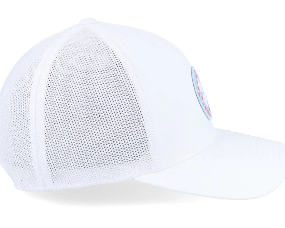 Arlo White W White Mesh W Patch Trucker - Black Clover