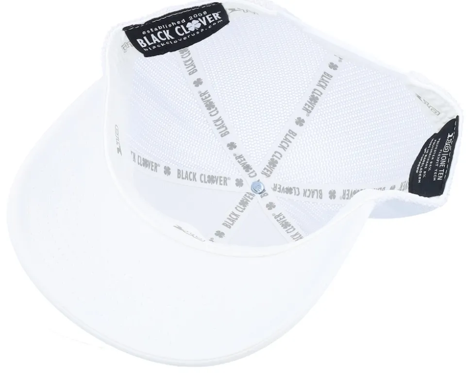Arlo White W White Mesh W Patch Trucker - Black Clover