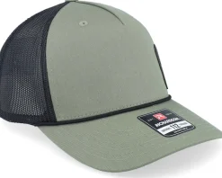 Army Skull Usa Black Patch Loden/Black Rope A-Frame Trucker - Army Head
