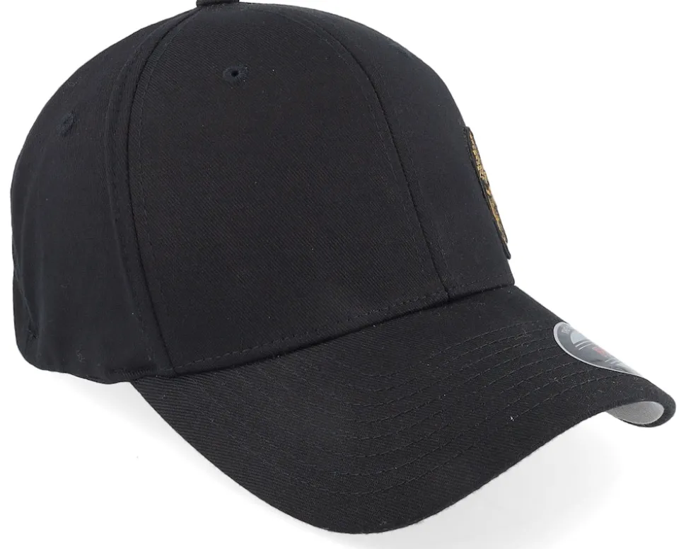 Army Skull Usa Black/Gold Flexfit - Army Head