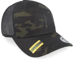 Army Skull Usa Multicam Black Trucker - Army Head