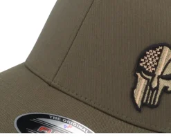 Army Skull USA Olive Flexfit - Army Head