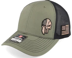 Army Skull USA Olive Flexfit - Army Head