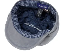 Artist Blue Line Nappa Wax Grey Flat Cap - MJM Hats