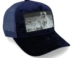 Astronaut Velvet Navy A-frame Trucker - Calza Pennello