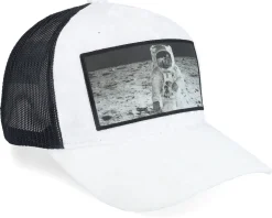 Astronaut Velvet White/Black A-frame Trucker - Calza Pennello