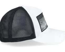 Astronaut Velvet White/Black A-frame Trucker - Calza Pennello