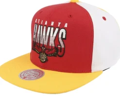 Atlanta Hawks Billboard 2 Hwc Red/Yellow Snapback - Mitchell & Ness
