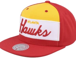 Atlanta Hawks Retro Sport Hwc Red Snapback - Mitchell & Ness