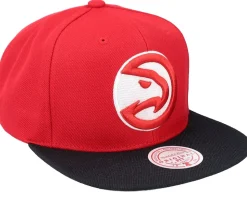 Atlanta Hawks Team 2 Tone 2.0 Red/Black Snapback - Mitchell & Ness