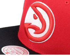 Atlanta Hawks Team 2 Tone 2.0 Red/Black Snapback - Mitchell & Ness