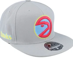 Atlanta Hawks Til Dawn Grey Fitted - Mitchell & Ness