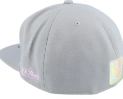 Atlanta Hawks Til Dawn Grey Fitted - Mitchell & Ness