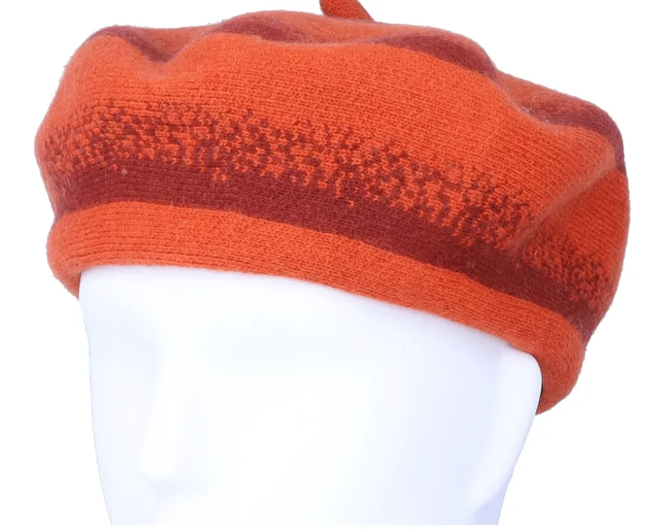 Audrey Darck Brick/Phoenix Orange Beret - Brixton