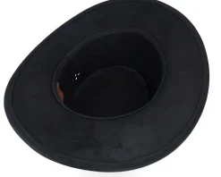 Aussie Bush Squashable Leather Black Traveler - MJM Hats