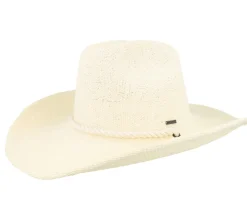 Austin Cowboy Hat Bone Straw Hat - Brixton