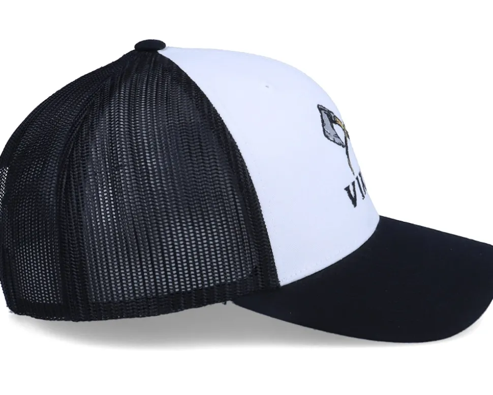 Axe Cross Logo Retro White/Black Trucker - Vikings