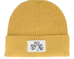 Badge Beanie Mustard Cuff - Jack Wolfskin