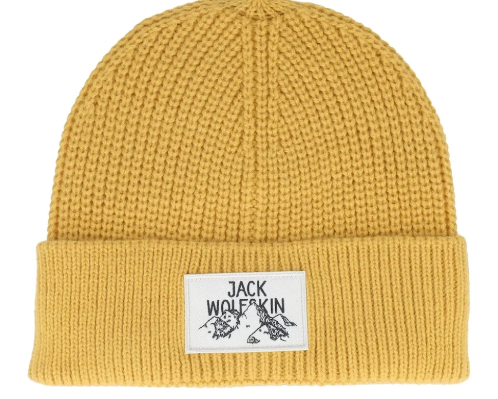 Badge Beanie Mustard Cuff - Jack Wolfskin