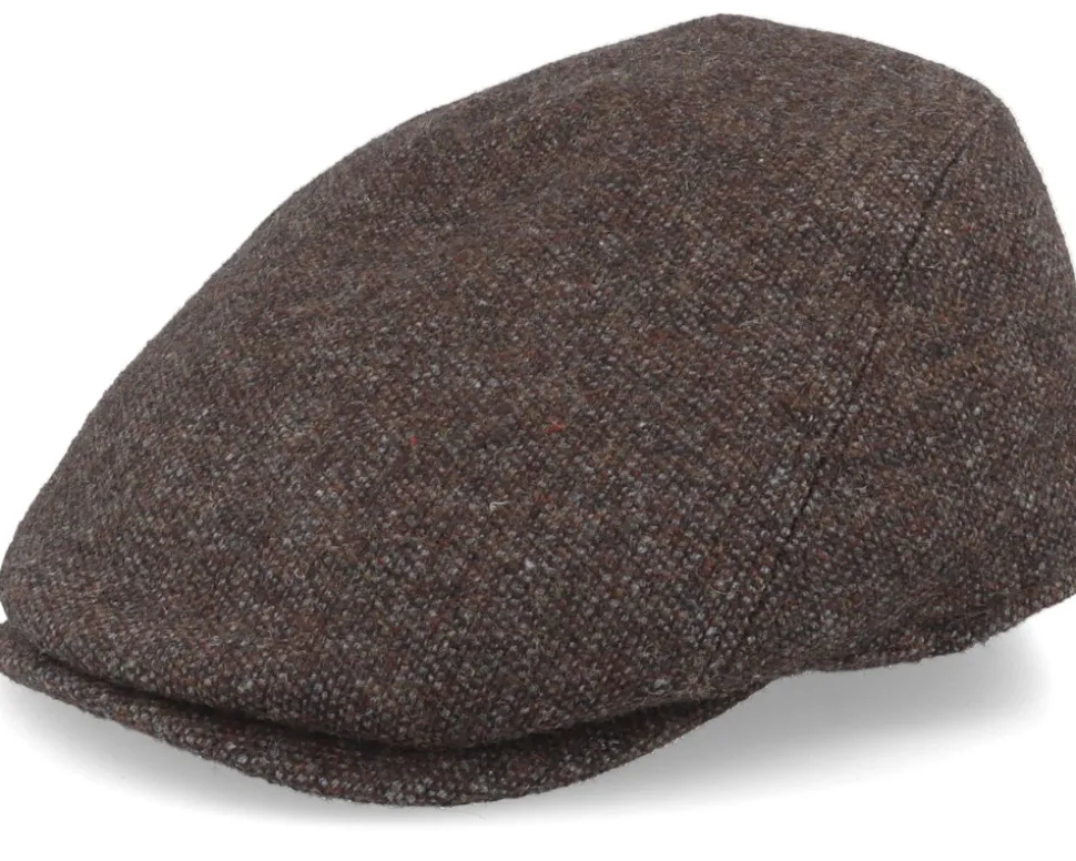 Bang El Wool Mix 88 Brown Flat Cap - MJM Hats