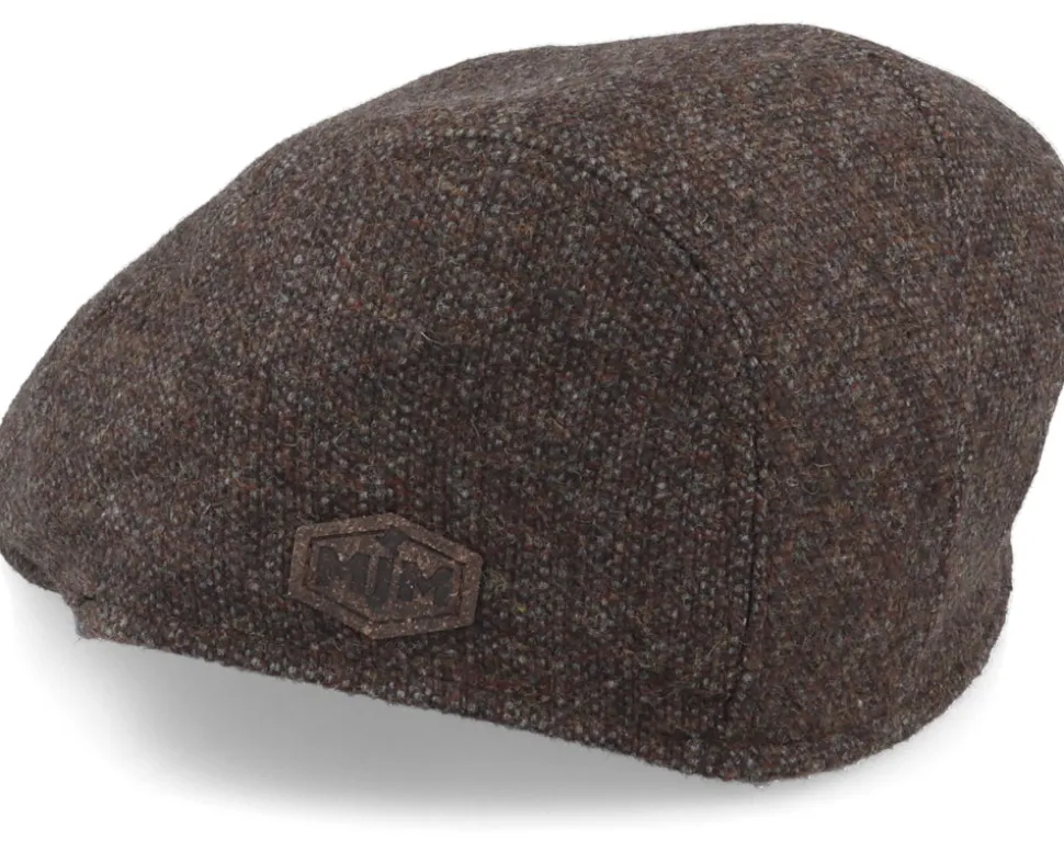 Bang El Wool Mix 88 Brown Flat Cap - MJM Hats