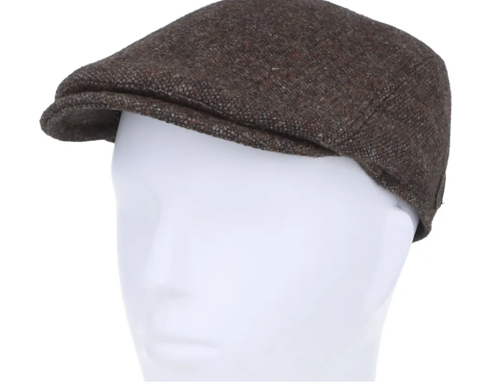 Bang El Wool Mix 88 Brown Flat Cap - MJM Hats
